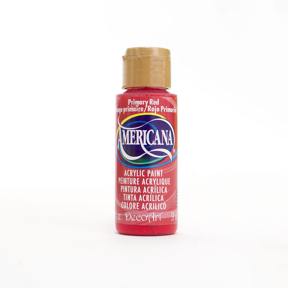 DecoArt, Americana, Acrylic, Paint, 2oz, Primary Red